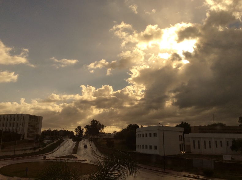 Wolkenbruch in Rabat